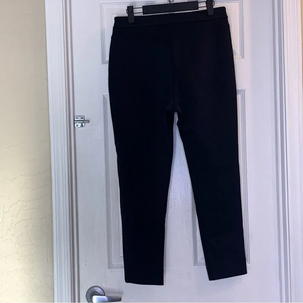 MM LAFLEUR Black Split Kick Hem Pants Size 10 Cropped